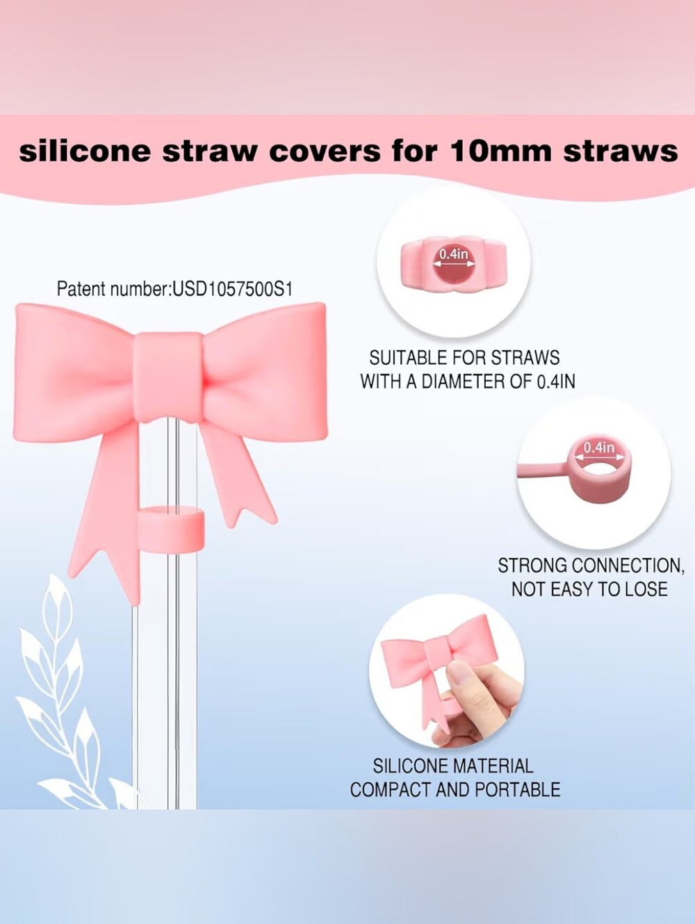 Pink Tumbler Accessory Set - Picture 4 of 5